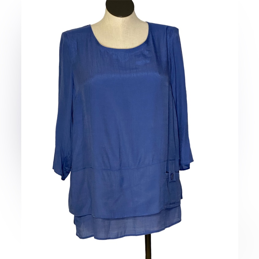 Rachel Cole 3/4 sleeve tunic style, pull on top size extra large